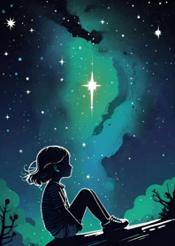 Starry sky girl 5129BC