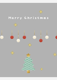 和柄のクリスマス 白