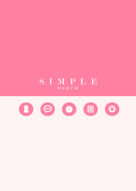 SIMPLE ROUND ICON-STRAWBERRY PINK