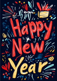 Happy New Year Abstract