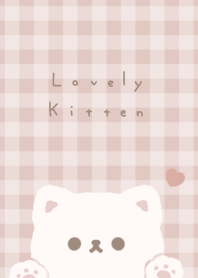 แมวน่ารัก / pink beige.