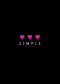SIMPLE HEART - BLACK 30