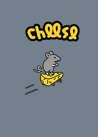 CHEESE SKATER gray blue.