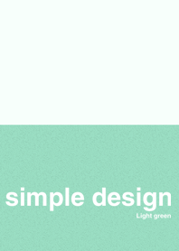 Simple Design light green JP