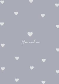 pattern heart (iceblue beige)