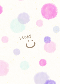 水彩 丸 ピンク パープル15