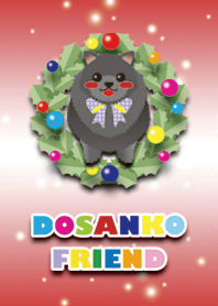 [Pomeranian/black]Christmas