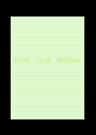 BLACK COLOR NOTEBOOK/YELLOW GREEN