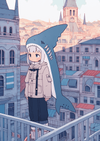 Shark Girl In Barcelona