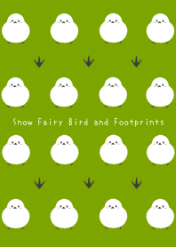 Snow Fairy Bird and Footprintsj-LEAF GR