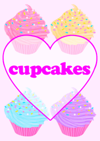 Fancy Colorful Cupcakes