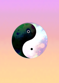 Happiness Yin and yang Orange Purple