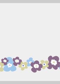 Northern Flowers6 on gray