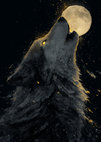 Wolf, Offering to the Moon