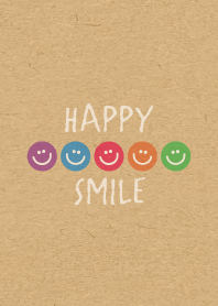 HAPPY SMILE -5color KRAFT 3-