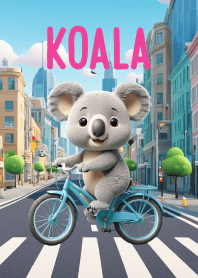 Kawaii Koala in City Theme