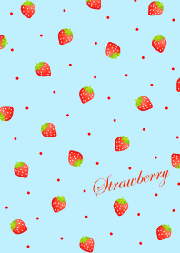 Sweet Strawberry Time light blue.