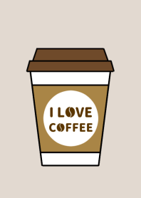 I Love Coffee[Brown]
