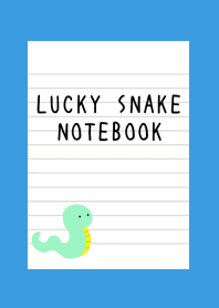 LUCKY SNAKE NOTEBOOK/BLUE/YELLOW
