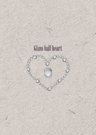 Glass ball heart 21