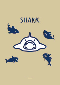 Beige Navy : Shark!