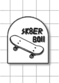 Sk8ter boii:black & white