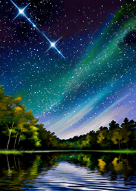 Beautiful starry night view#998