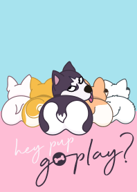 Hey pup, go play?