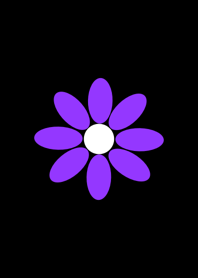 シンプル 紫の花 パープルフラワー