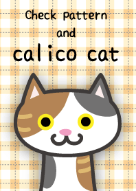 Check pattern & calico cat theme