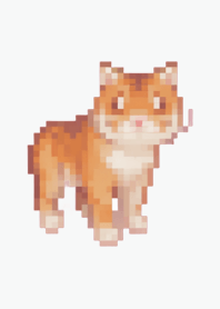 타이거 픽셀 아트 테마 BW 01