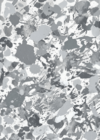 Monochrome Paint Splatter Abstract Art