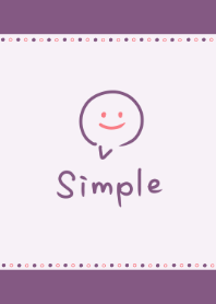 シンプルパープル〈ふきだし〉