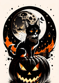 cat halloween dE738D