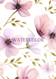 WATERCOLOR - PINK PURPLE FLOWER 2