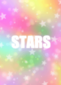 Rainbow color and stars