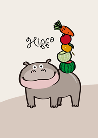 야채 과일 하마!(갈색)