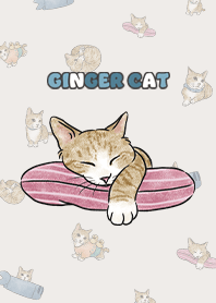 gingercat4 - light beige