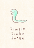 Simple snake beige