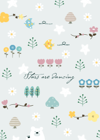 bluegreen Stars dancing in the sky 06_2