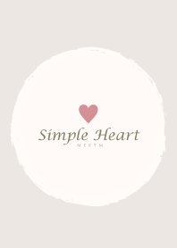 Simple Heart Dusky Beige-NATURAL 18