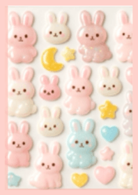 ◉シール手帳みたい◉ぷっくりピンク