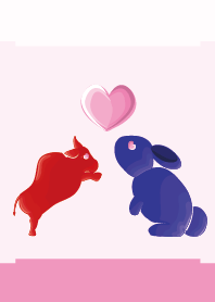 ekst Red (Cow) Love Blue (Rabbit)