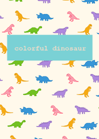 カラフル恐竜 / ivorygreen pink