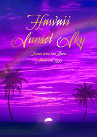 Pink Hawaii sunset sky