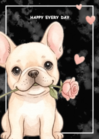 French Bulldog3/Marble/black