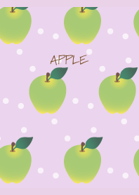 Green apple polka dots  lig...