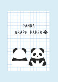 PANDA GRAPH PAPER/LIGHT BLUE/YELLOW