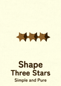 Shape Three Stars  Tobacco brown