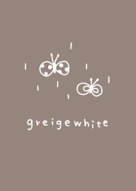 Butterfly and greige and white